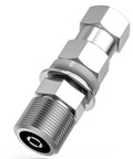 Heavy Duty CB Antenna Stud Mount Adapter Copper Nickel Plated With SO239 Connector for Mounting Three Eighths By Twenty Four Threads