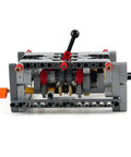 Level Up Your Build Game With Rock Solid 5 Plus 1 Speed With Reverse Transmission Gearbox Building Blocks Kit, detailed view of gearbox assembly.
