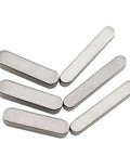 Stainless Steel Square And Rectangular Keys Set 10 Pieces Dowel Pin Parallel Key Shaft Drive Flat Keys for Machinery close-up
