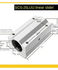 Kick Ass Linear Motion Bearing Block Two Pack Fits 8Mm And 12Mm Shafts For Cnc Routers And 3D Printers Runs rock solid showing dimensions and design.