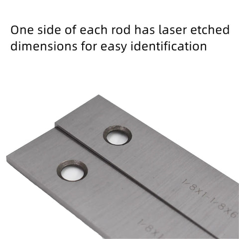 Precision Parallel Block Set One Eighth Inch By Six Inch Blocks With 0.0002 Inch Accuracy Ten Pairs Pre Oiled Laser Etched Dimensions For Layout Work And Setups Pro Grade Tool Steel And Workshop Essential