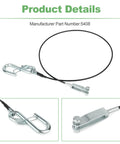 Beefed Up Trailer Brake Hydraulic Surge Actuator Breakaway Cable Assembly For DA10 DA16 DA20 DA91 Actuators 3/32 Inch Cable