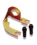 Gold Anodized Beefy Kickdown Cable Bracket For Intake Manifold Mount Steel Construction With Hardware Eases Throttle Cable And Return Spring Install Fits Carburetors, with bolts