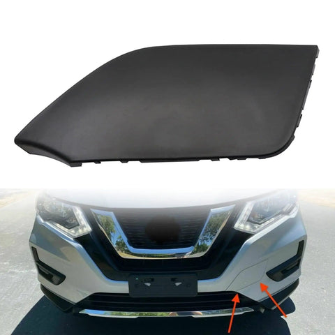 Front Bumper Tow Hook Cover For Nissan Rogue 2017 2018 2019 2020 CVT AWD FWD Hybrid Replacement With Clean Finish Look
