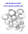 HVAZI 304 stainless steel wave spring washer assortment kit, metric M3–M12, 350 pcs
