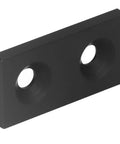 Anodized Aluminum Profile End Cap Kit, 10 Pcs For 3060 Frames With Double Holes, Alloy Metal Cover Plate For Industrial Frames, CNC Machines, And 3D Printers Linear Motion Components black double-hole end cap
