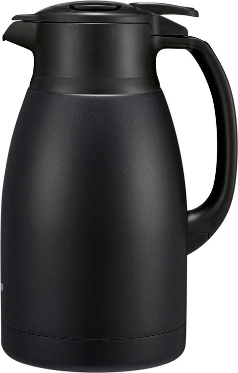 Stainless Vacuum Carafe 1.5 Liter Matte Black With Extra Wide Two And One Half Inch Mouth Built To Last Unbreakable Steel Build
