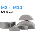 Metric Half Round Woodruff Keys Heavy Duty Steel Set M2 M3 M4 M5 M6 Rust Proof Shaft Locking Hardware Real Deal High Torque Stop Gear Slippage Secure Quality Tool Kit Reliable Automotive Parts For Mechanics And Pros Who Want Solid Fixes Today, A3 steel M2-M10