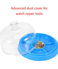 Moisture Proof Watch Movement Cover And Parts Storage Tray Clear Pro Grade Maintenance Organizer Box For Watchmakers And Enthusiasts