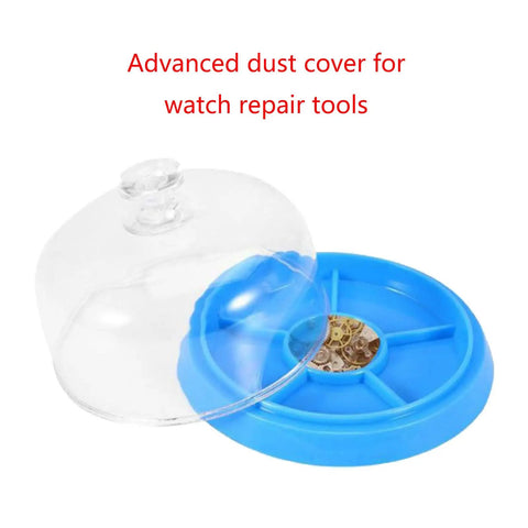 Moisture Proof Watch Movement Cover And Parts Storage Tray Clear Pro Grade Maintenance Organizer Box For Watchmakers And Enthusiasts