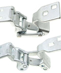 Right Passenger Side Back Door Hinge Set 2 Pack Upper And Lower Chrome Hinges For 270 Degree Swing Models Heavy Duty Automotive Replacement Hardware Easy Install.