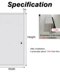 Custom Size Lockable Aluminum Access Door Panel Recessed Inspection Door Drywall Ready dimensions and installation details