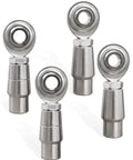 Beefed Up Heavy Duty Three Eighths By Three Eighths Twenty Four Thread Heim Joints Rod End Kit For Panhard Bar Left And Right Hand With.058 Bungs Heat Treated And Chrome Plated For Extra Durability Easy Install For Off Road Suspension, set of 4