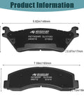 Ford F-150 Ceramic Front And Rear Brake Pad Kit With Hardware For 2012 2014 F-150 With 6 Lug Or 7 Lug Rotors And 2015 2020