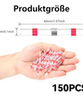150 Piece Solder Seal Wire Connectors Kit With Red Heat Shrink Tubing For Automotive And Electronics AWG 22-18 in hand