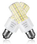 Two Pack 30W LED Corn Light Bulbs, 3750 Lumen, 5000K Cool Daylight, visible with E26 E27 Medium Base, white color, energy saving