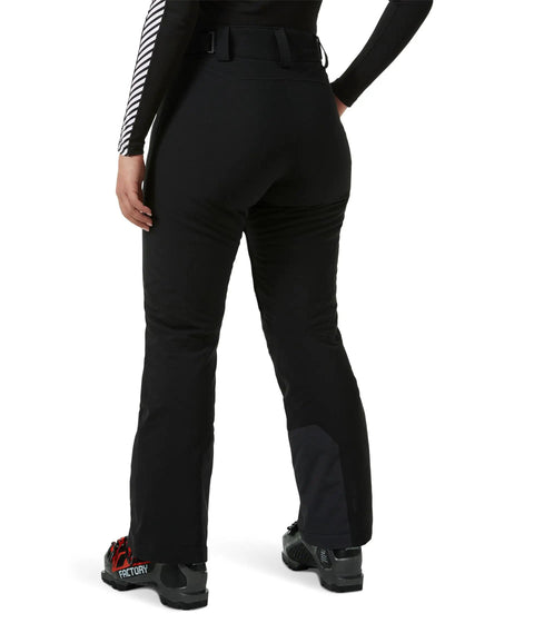 Back view of Alphelia 2.0 Women's Ski Pants Insulated Waterproof Snow Trousers Black 990 X Small with breathable tech