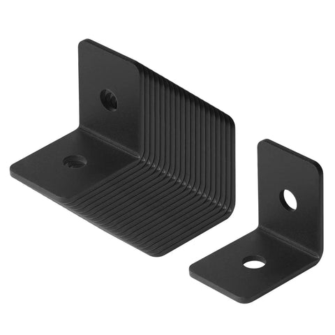 20 Pack 1-1/2 Inch Black Rafter Clips L Brackets for Pergola Corner Braces, 11 Gauge Steel, Heavy Duty, Holds Up to 160 Lbs Per Bracket Weather Resistant Black Powder Coat Finish Ideal For Outdoor Pergolas And Deck Projects