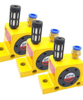 Rugged Industrial Pneumatic Air Turbine Vibrator With Muffler For High Speed Performance One Eighth Inch Shaft Aluminum Alloy