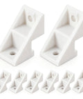 Eight Pack Patio Door Clips And Fixed Panel Brackets For Wood Gliding Sliding Doors Durable Plastic Construction Abrasion Resistant Brackets