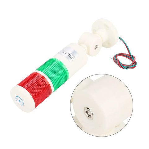 Rugged Industrial Safety Warning Light LED Beacon foldable caution light with red and green layers for warehouse and construction sites