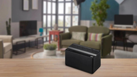 Backup Power For Essentials 425VA 255W UPS Battery Backup And Surge Protector With 6 Outlets Great For Router Modem And Home Office Use Small UPS For Internet Connectivity