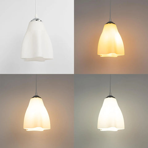 Kiven Instant Light Conversion Kit for 4/5/6inch Hole, 1-Light Glass Farmhouse Lighting Recessed Can Light Conversion Kit to Pendant in varied lighting.