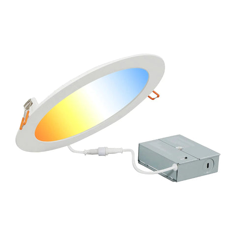 Five To Six Inch LED Recessed Downlights With Trim, Dimmable 9W Equal To 65W, 625 To 675 Lumens, White 3000K Warm White, Easy Install