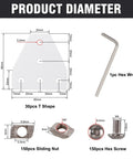 2020 Corner Bracket Joint Plate Set For 20x20mm Aluminum Extrusion Profiles, 30 Pcs T Shape Connectors, 150 Pcs M5 T-Nuts, 150 Pcs M5x8mm Hex Screws, And 1 Pcs Wrench, Lightweight Aluminum Alloy Build For Quick Install And DIY Frames