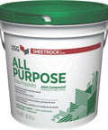 DIY Friendly All Purpose Joint Compound For Drywall Repairs And Finishing, 3.5 Qt Container with smooth sandable finish