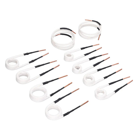 Top Shelf Induction Heater Coil Kit Using Premium Brass Core Wire Shaped To Blast Through Frozen Hardware And Scaly Bolts Delivers Sweet Storage Simplicity Through A Lightweight Carry Tub For Road Warriors - Coiled heating wires in various lengths.