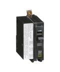 QOB120VH1021 120/240V 20 Amp Miniature Circuit Breaker, molded case, front view, 600V 80A, for electrical panels