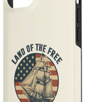 Patriotic 4th Of July Sailboat iPhone 14 Case With Red White Blue USA Pride Since 1776 Liberty Theme For Fireworks Parades And Outdoor Vibe
