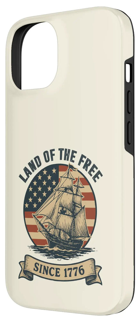 Patriotic 4th Of July Sailboat iPhone 14 Case With Red White Blue USA Pride Since 1776 Liberty Theme For Fireworks Parades And Outdoor Vibe