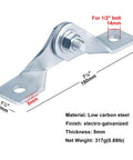 Six Pack Adjustable Hinges For One And Five Eighths Inch Strut Channel Made Of Low Carbon Steel With Electro Galvanized Finish