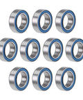 MR106 2RS Deep Groove Ball Bearing 6mm ID 10mm OD 3mm Thick Double Sealed Chrome Steel Low Noise Z2 10 Pack for DIYers and Gearheads Smooth Spin Under Heavy Loads in Small Machinery, 10 bearings