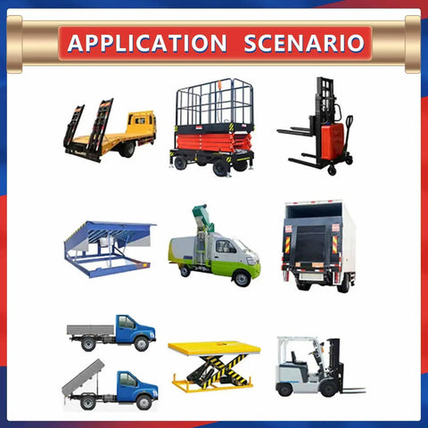 Application scenarios for Compact 12V Hydraulic Power Unit With 0.8 kW Dual Acting Pump For Car Lifts And Dump Trailers