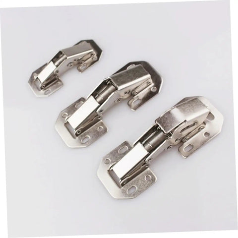 4 Inch Damping Wardrobe Hinges Easy Install No Slam Soft Close Cabinet Door Hinges Stainless Steel 4 Piece Set