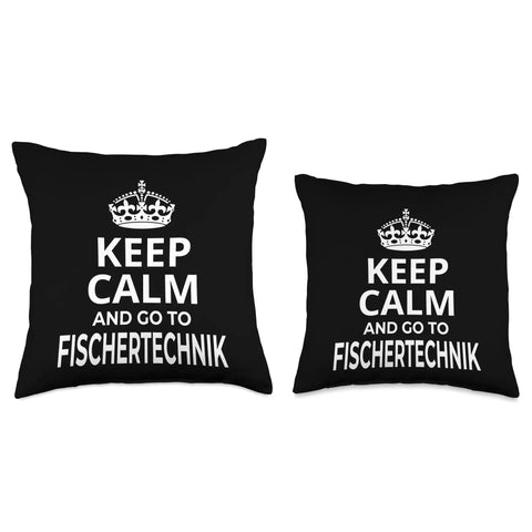 Keep Calm And Go To The Slopes Throw Pillow Souvenir For Skiers And Snowboarders A Funny Mountain Vacation Gift For The Whole Crew To Decorate Your Lodge Or Home After A Big Run. black spun-polyester throw pillow, double-sided print
