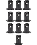 Quarter Turn Panel Fasteners Quick Release Snap On Clips Heavy Duty No Sweat Mounting Half Inch Grip black aluminum clips 10 pack