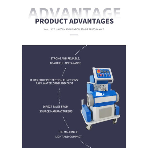 Get Pro Polyurethane Spray Foam Gear With Adjustable Flow Control For Easy Insulation, compact machine for insulation projects.