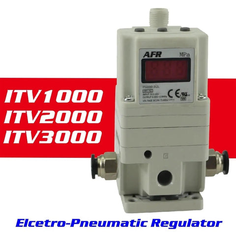 Regulator Electro Pneumatic Proportional Solenoid Valve ITV1010 Series L BL CS CN for precision pneumatic control.
