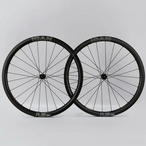 All Day Speed Carbon Disc Road Wheelset 700C With 36T Ratchet System Hub 21mm Inner Width Clincher Tubeless Ready for versatile use.
