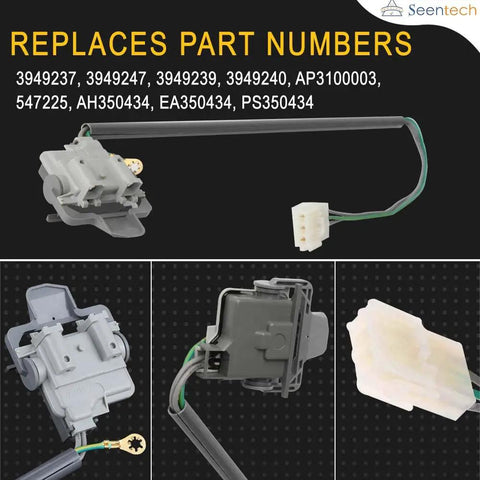 Washer Lid Switch Replacement 3949247 For Whirlpool And Kenmore Washers Direct Fit With 3949237 3949239 3949247VP AP5983746