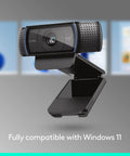 No Drama Hd Webcam Delivering Crisp 1080P Video At Dead Smooth 30Fps features sleek black design with a mount for laptops and monitors.