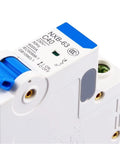 Tough As Nails One Pole Circuit Breaker Switch 120V To 240V Ac 60Hz showing the front with blue lever and specifications listed.