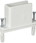 Direct Mount Wardrobe Closet System Kit White 25 Piece Non Adjustable Organizer With Wall End Brackets And Free Slide Brackets