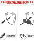 Inner Single Cam Bearing Puller Tool For Harley Evolution EVO Models 1984-2023 installation diagram