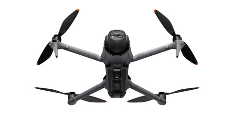 Top view of Mavic 4 Pro Drone Creator Bundle With 512GB, 6K60 HDR, 100MP Hasselblad Wide, visible propellers extended.