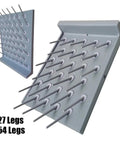 Wall Lab Drying Draining Rack With 27 Pegs Made From Food Grade PP Grey with pegs for drying laboratory glassware